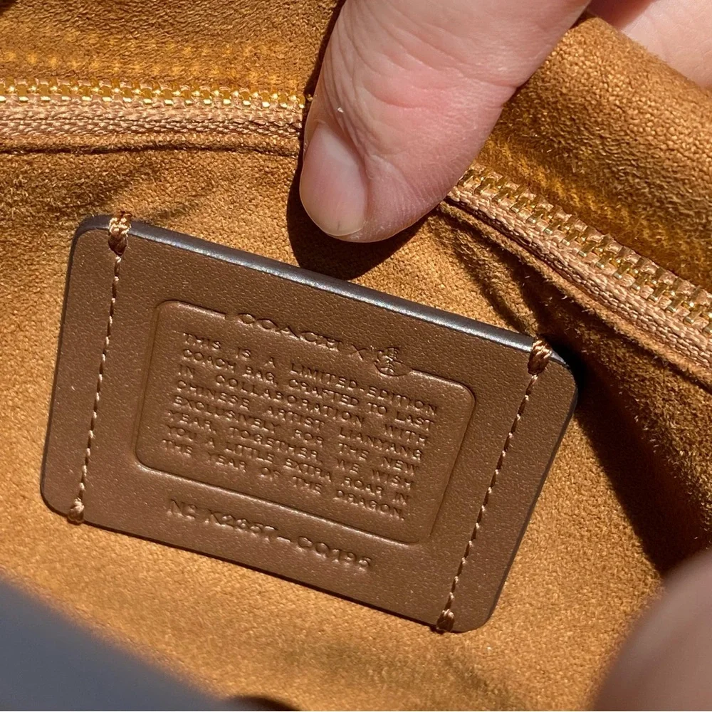 NWT Coach Madison Shoulder Bag With Dragon Print CQ195 - Picture 13 of 13